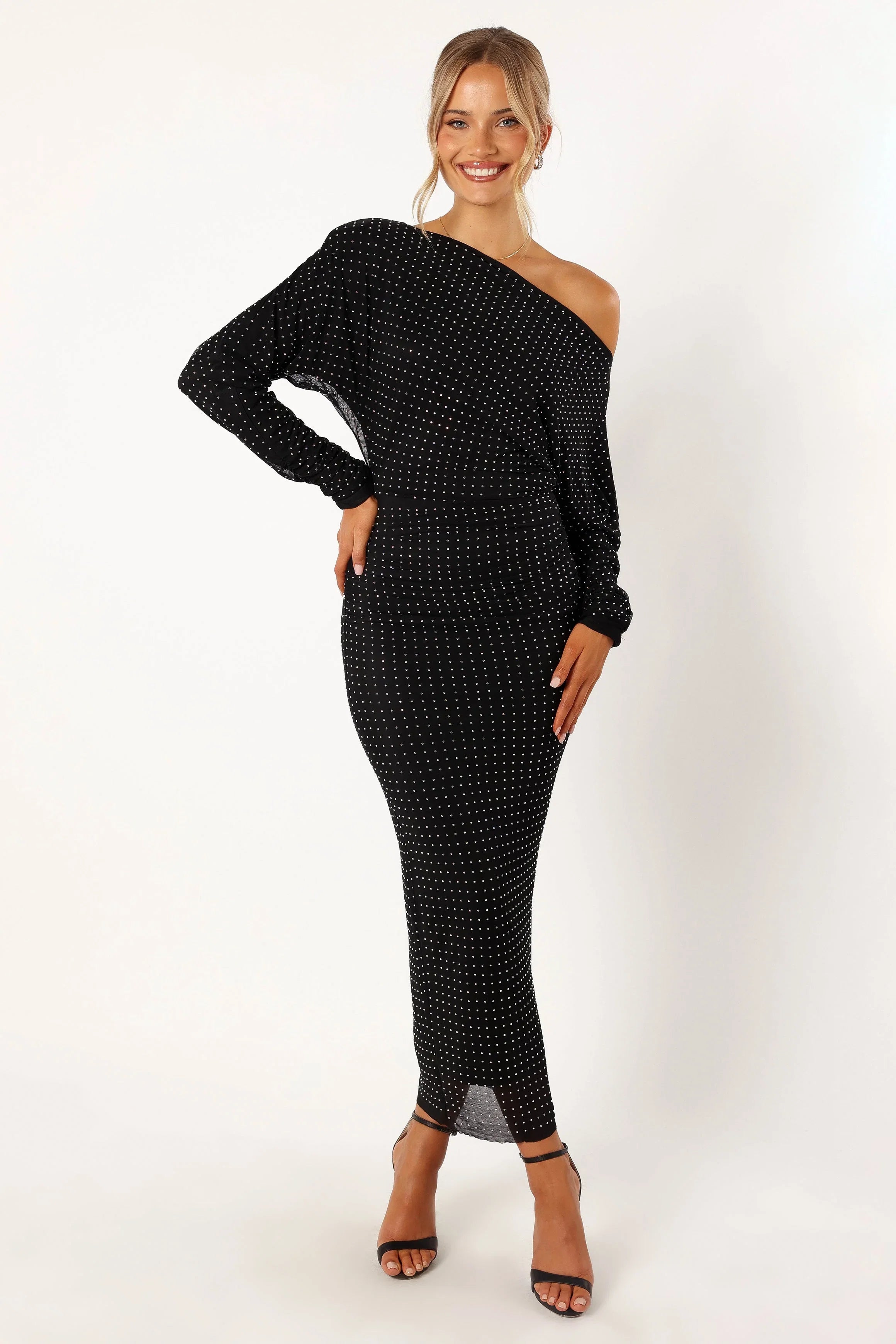 Loeve Long Sleeve Midi Dress Black