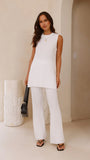 Megan Knit Top White