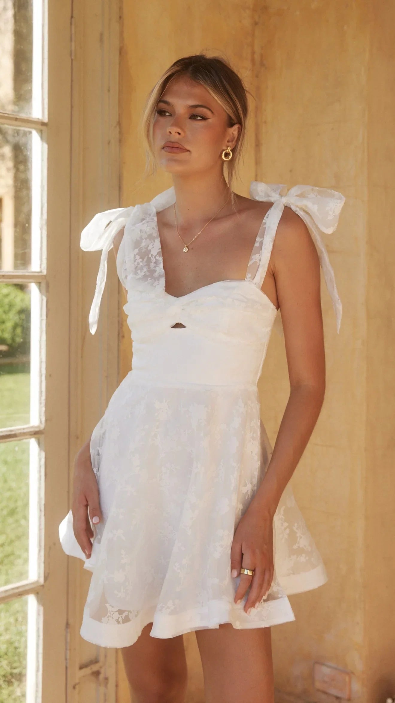 Karis Mini Dress White