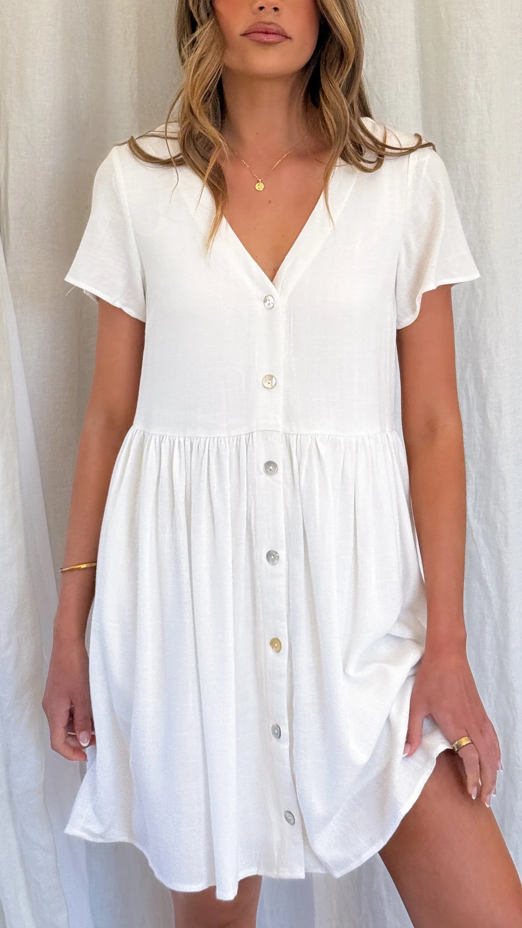 Courtney Mini Dress White