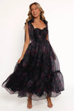 Floret Midi Dress Dark Floral
