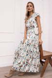 Lizzie Midi Dress Cream Floral