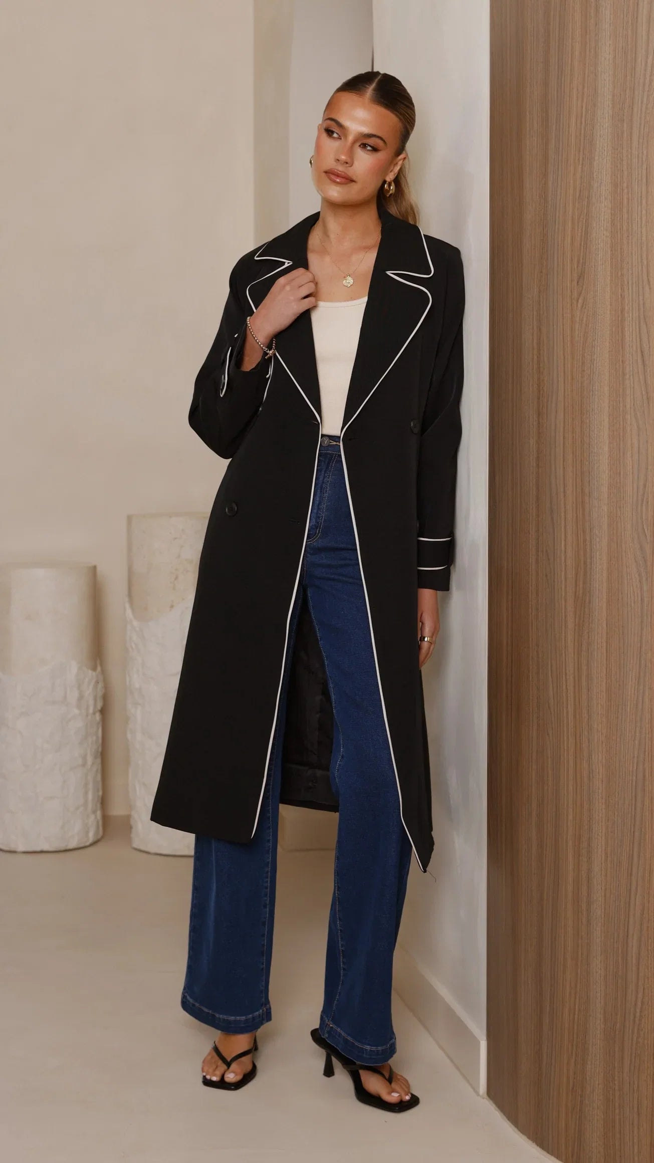 Blanca Trench Coat Black