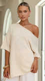 Keisha Off The Shoulder Top Natural