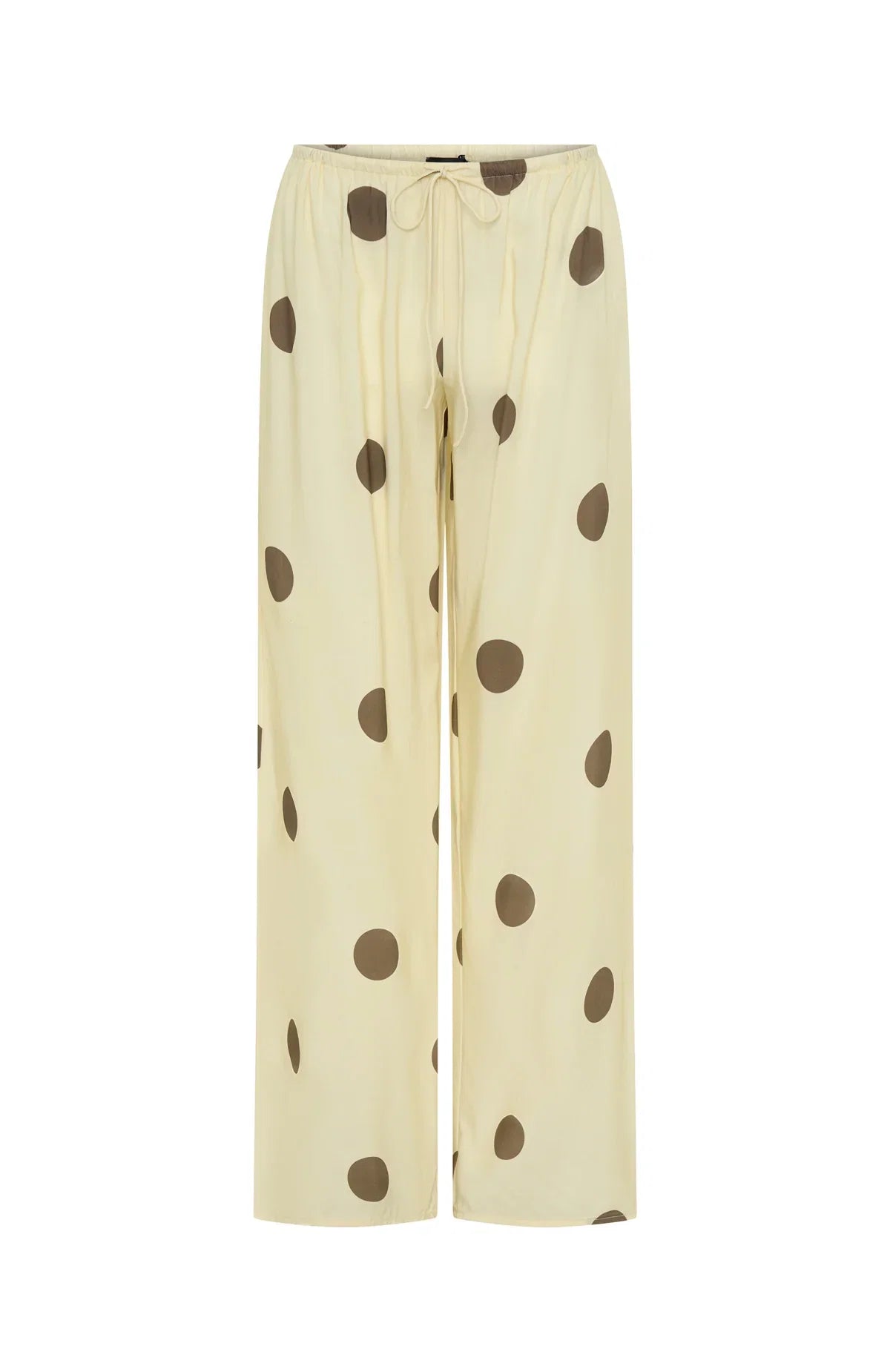 Tropic Muse Pants Cream Choc Polka Dot