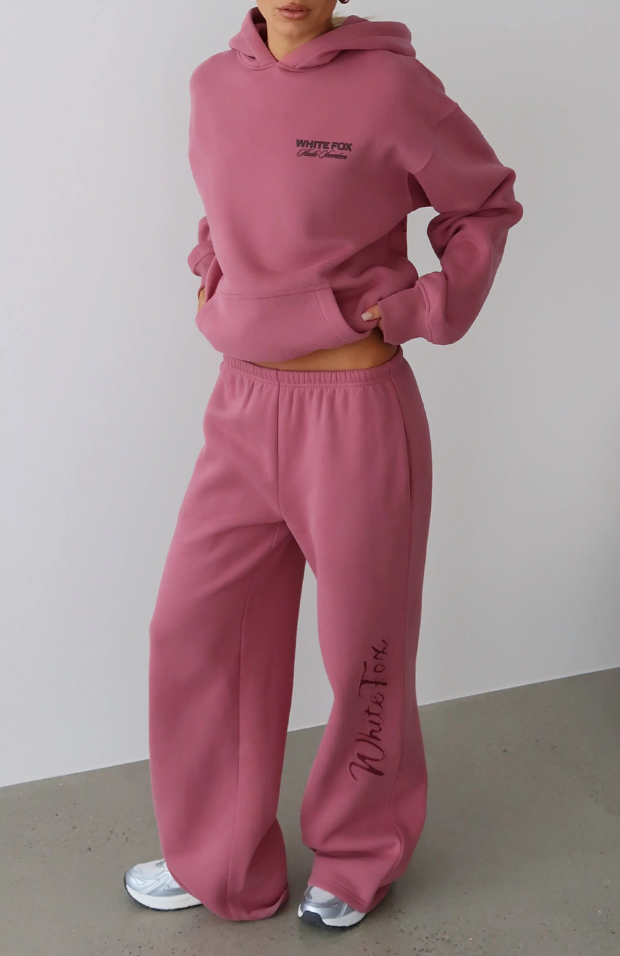 Studio 17 Willa Wide Leg Sweatpants Dusty Plum