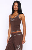 Dont Need Anyone Tank Top Chocolate