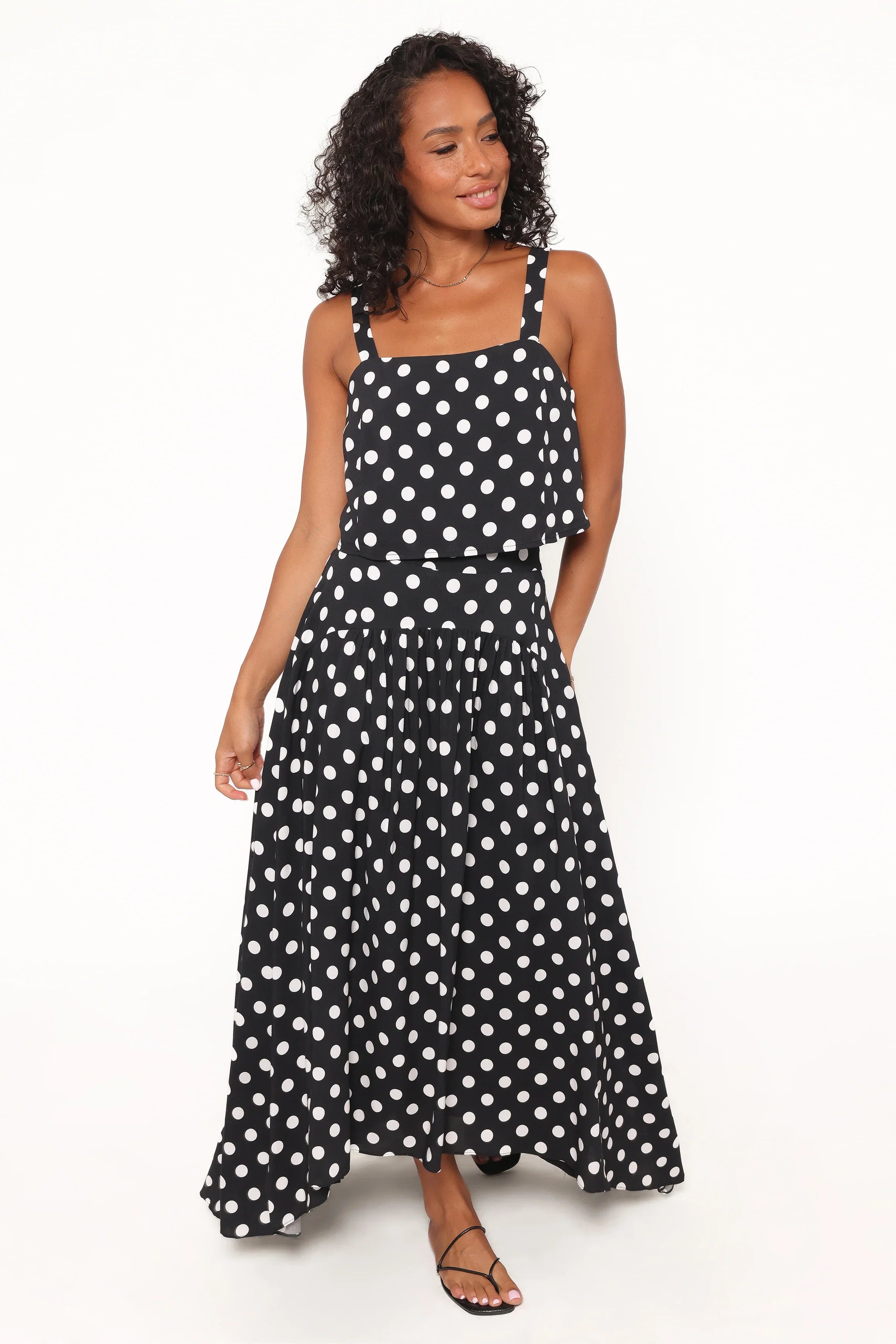 Lulu Set Black Polka Dot