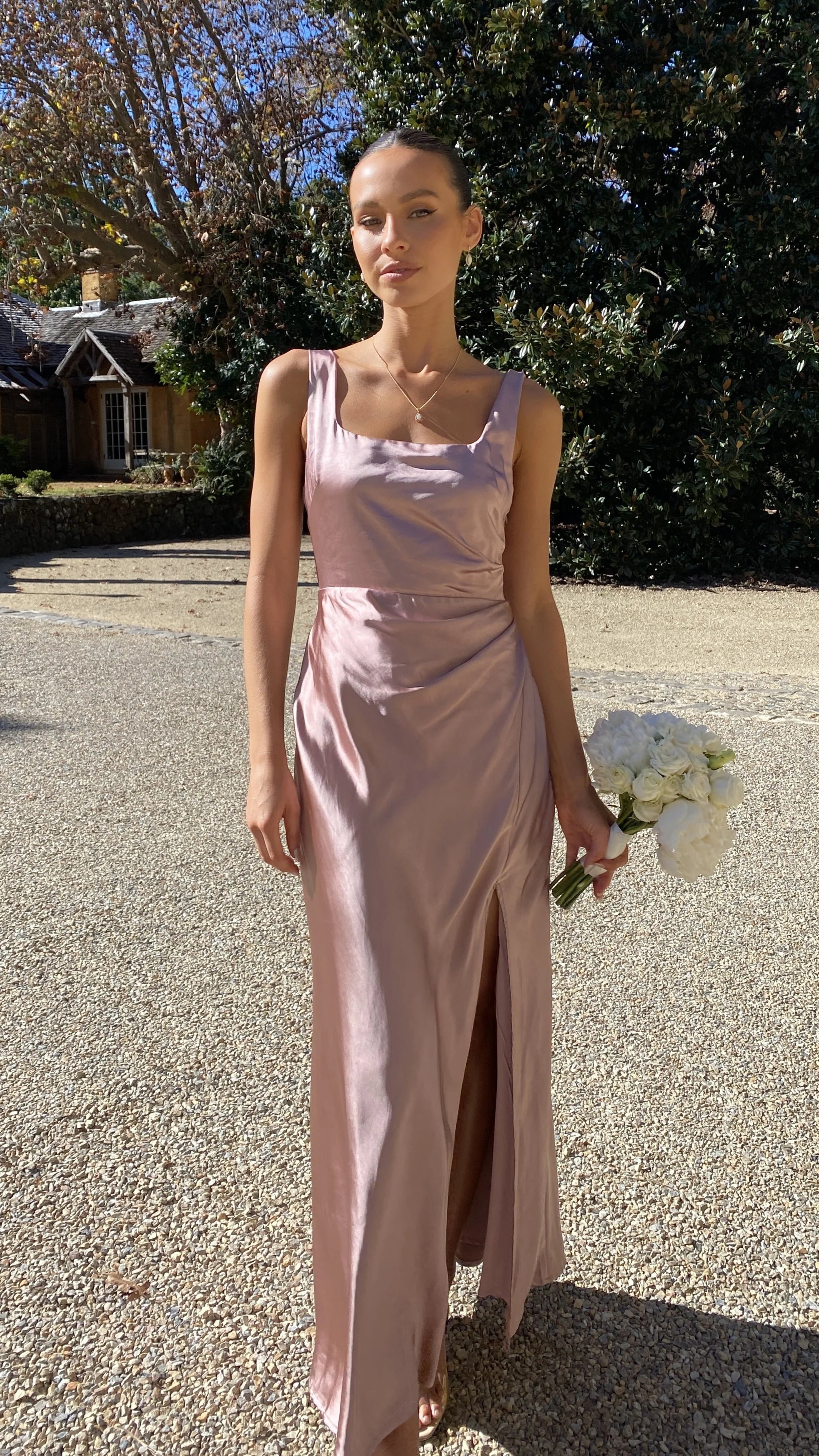 Alaria Maxi Dress Dusty Pink