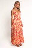 Forbes Maxi Dress Red Floral