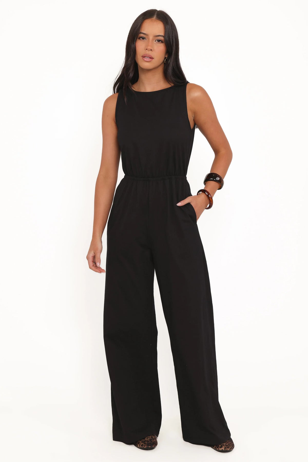 Sansa Stretch Jumpsuit Black