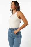Charlie Knit Top White