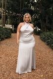 Mila Halterneck Maxi Dress Steel