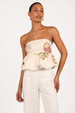 Aurelie Strapless Top Native Flora