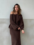 Cohen Knit Jumper Chocolate