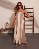 Cabana Hour Striped Color Block Jumpsuit