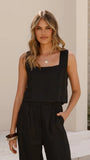 Tillie Crop Top Black