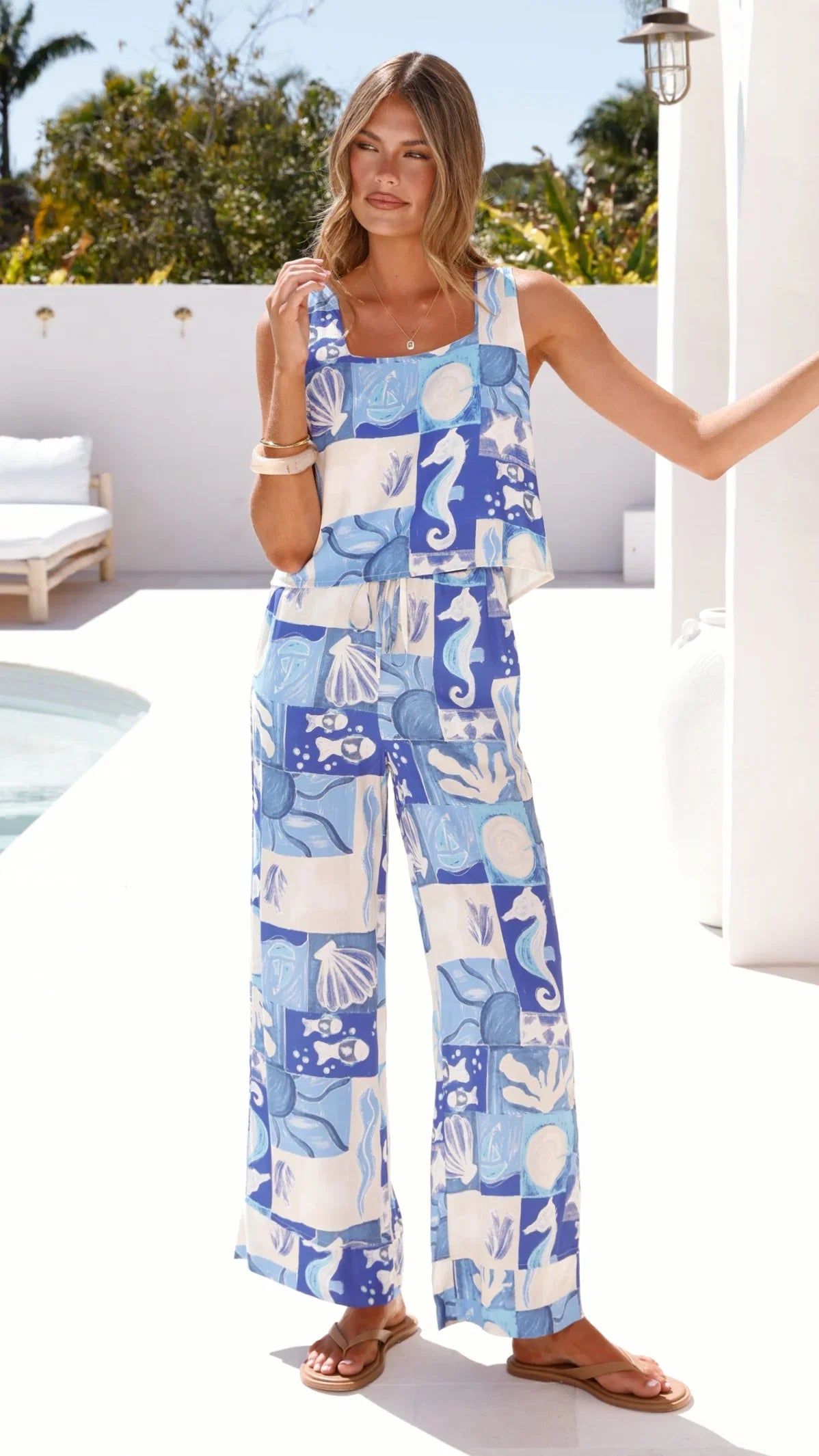Maylin Pants Ocean Mirage