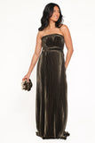 Angelique Strapless Maxi Dress Olive