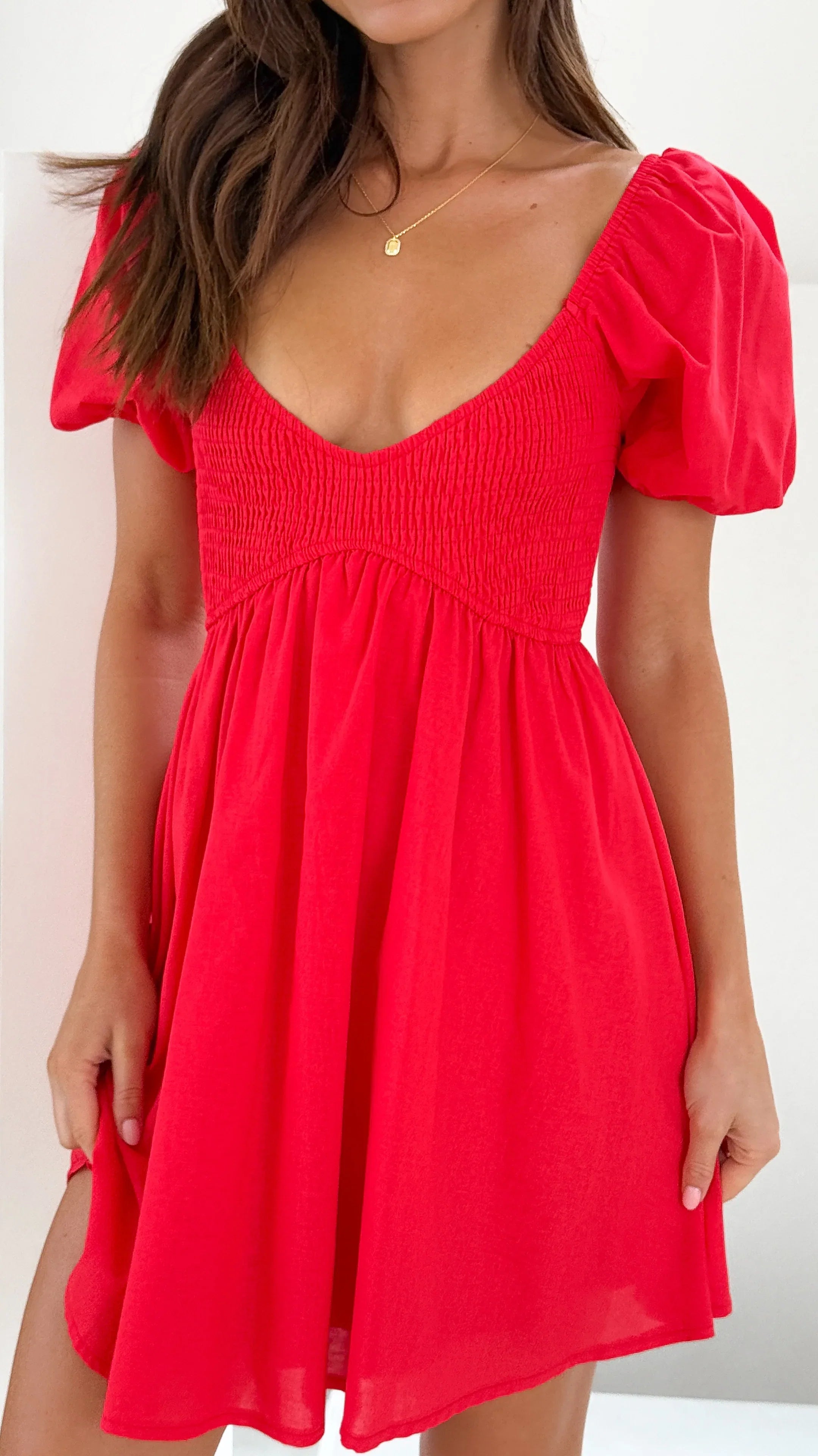 Sahirah Mini Dress Red
