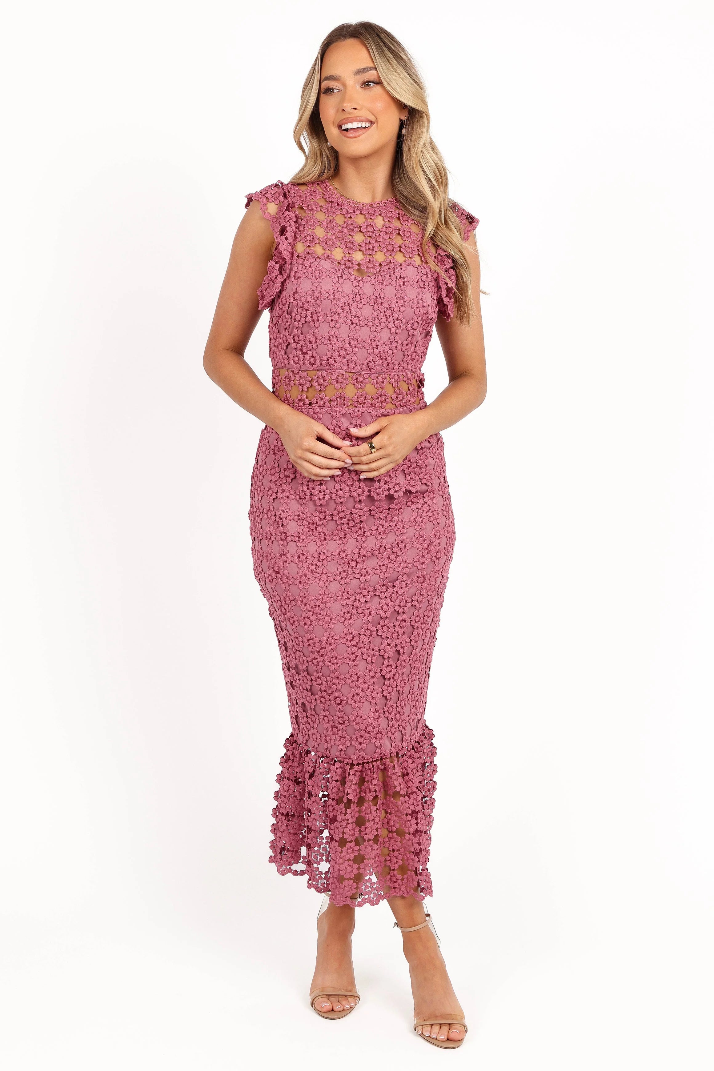 Lauren Dress Dark Rose