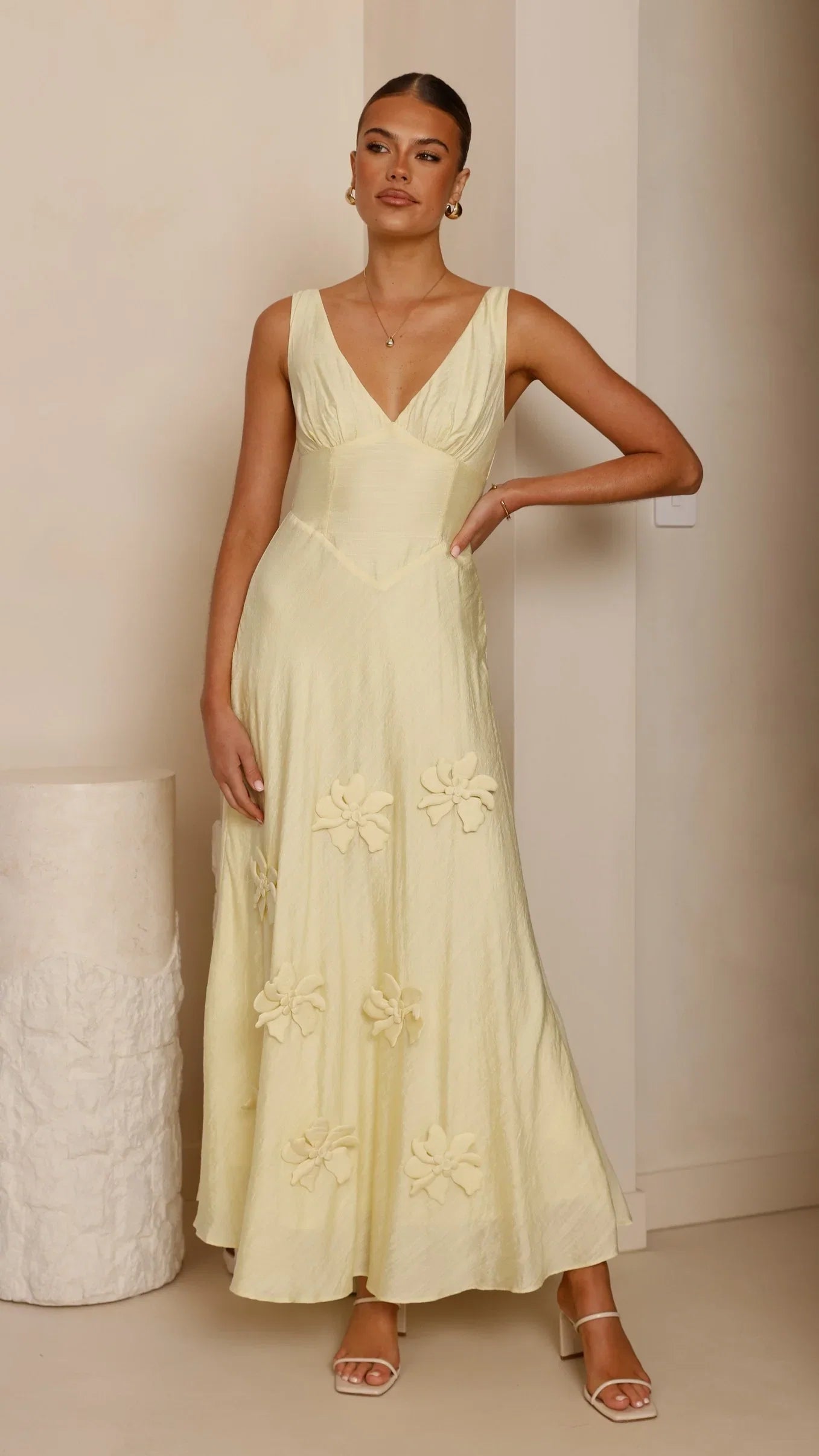 Lavara Maxi Dress Yellow