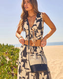 Villa Muse Straw Bucket Bag