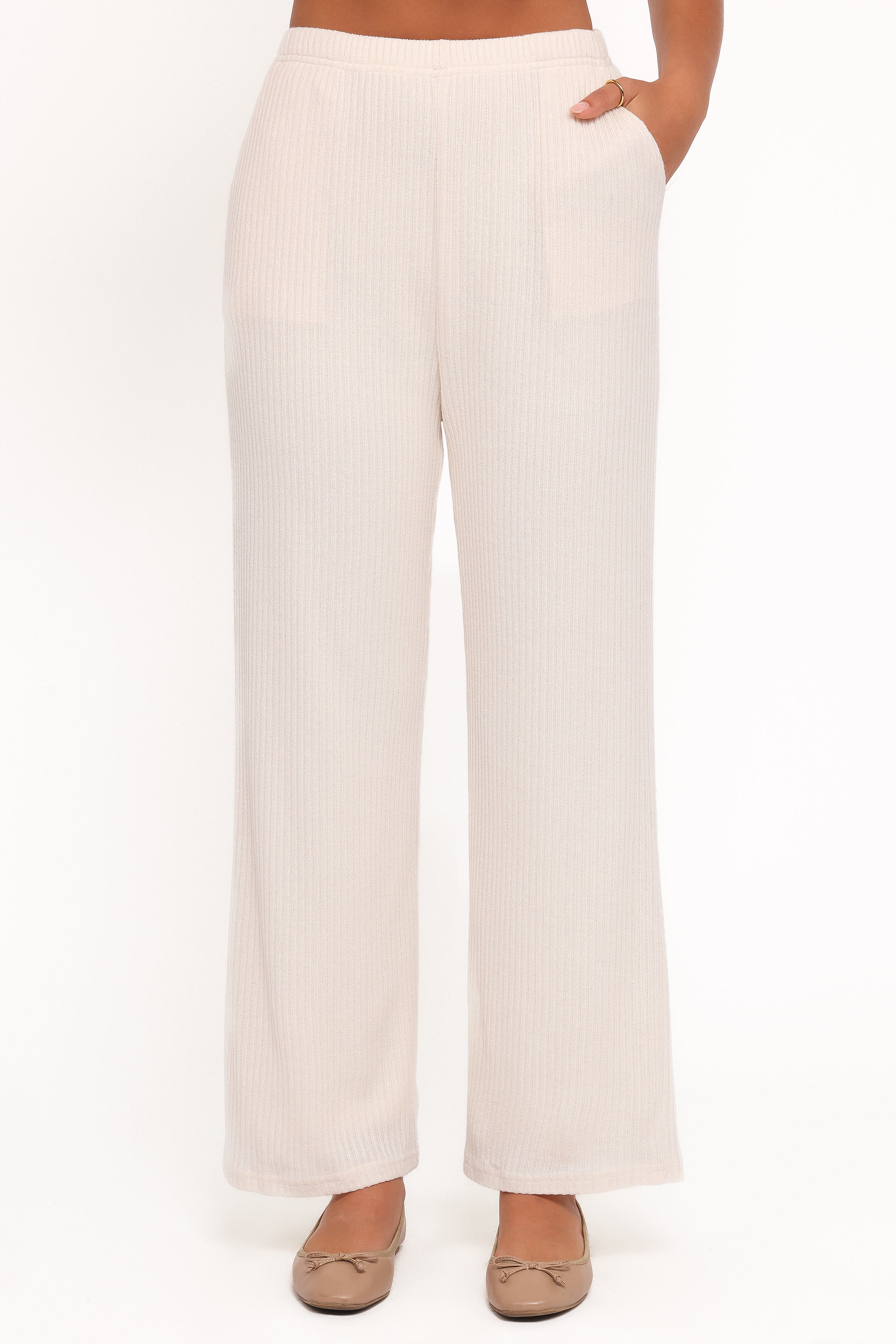 Granger Knit Pant Set Cream