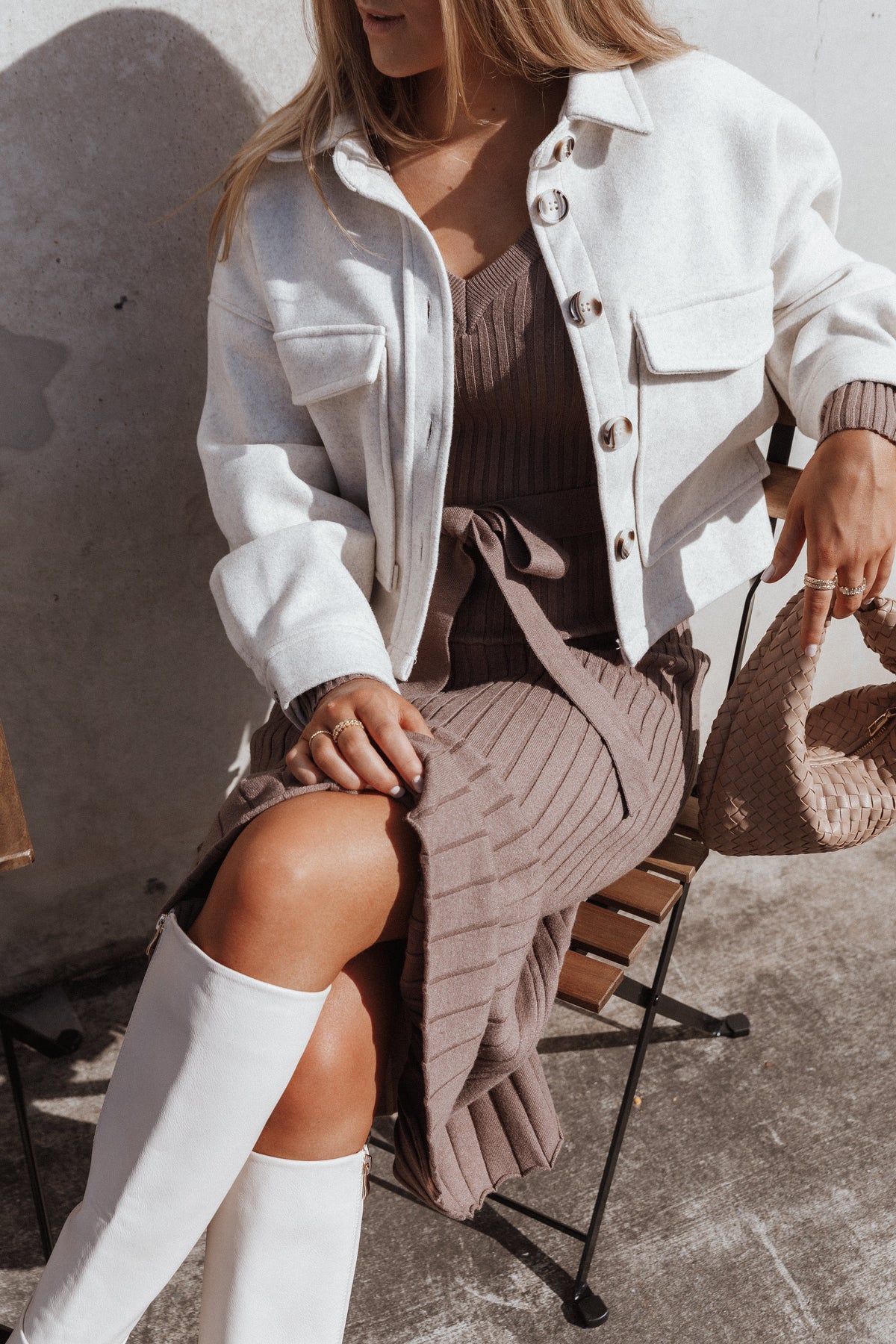 Liliana Double Pocket Jacket Cream
