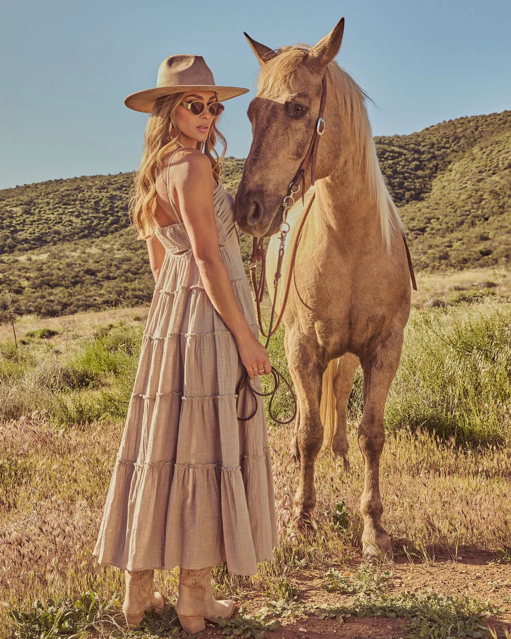 Sundust Darling Tiered Maxi Dress