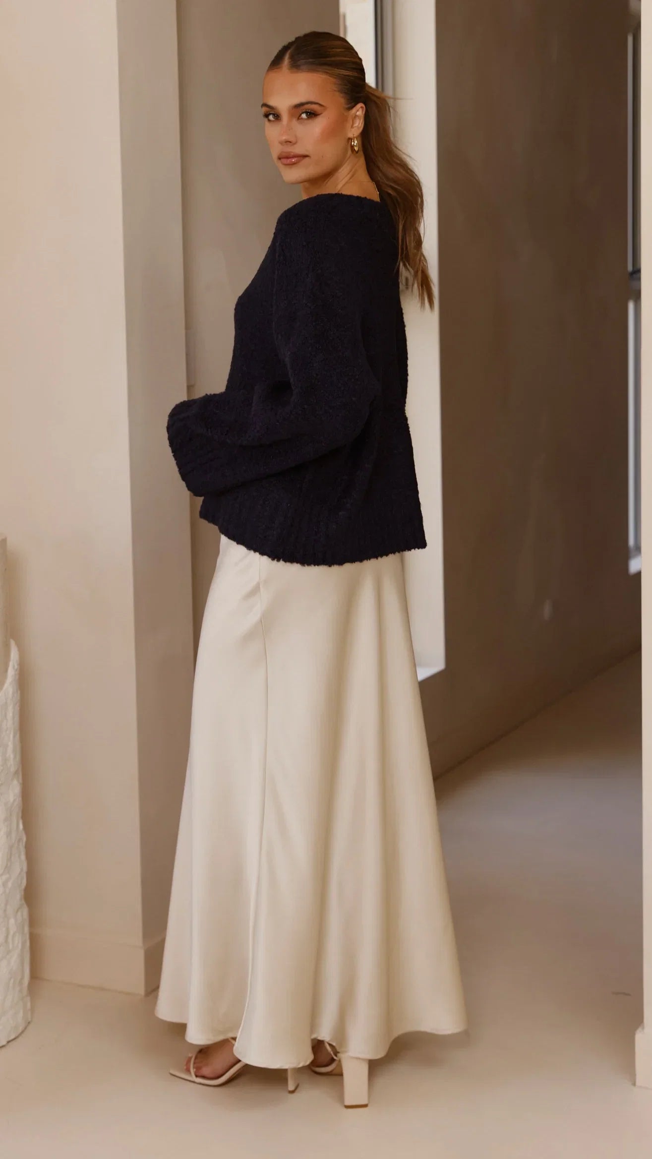 Silas Knit Top Navy