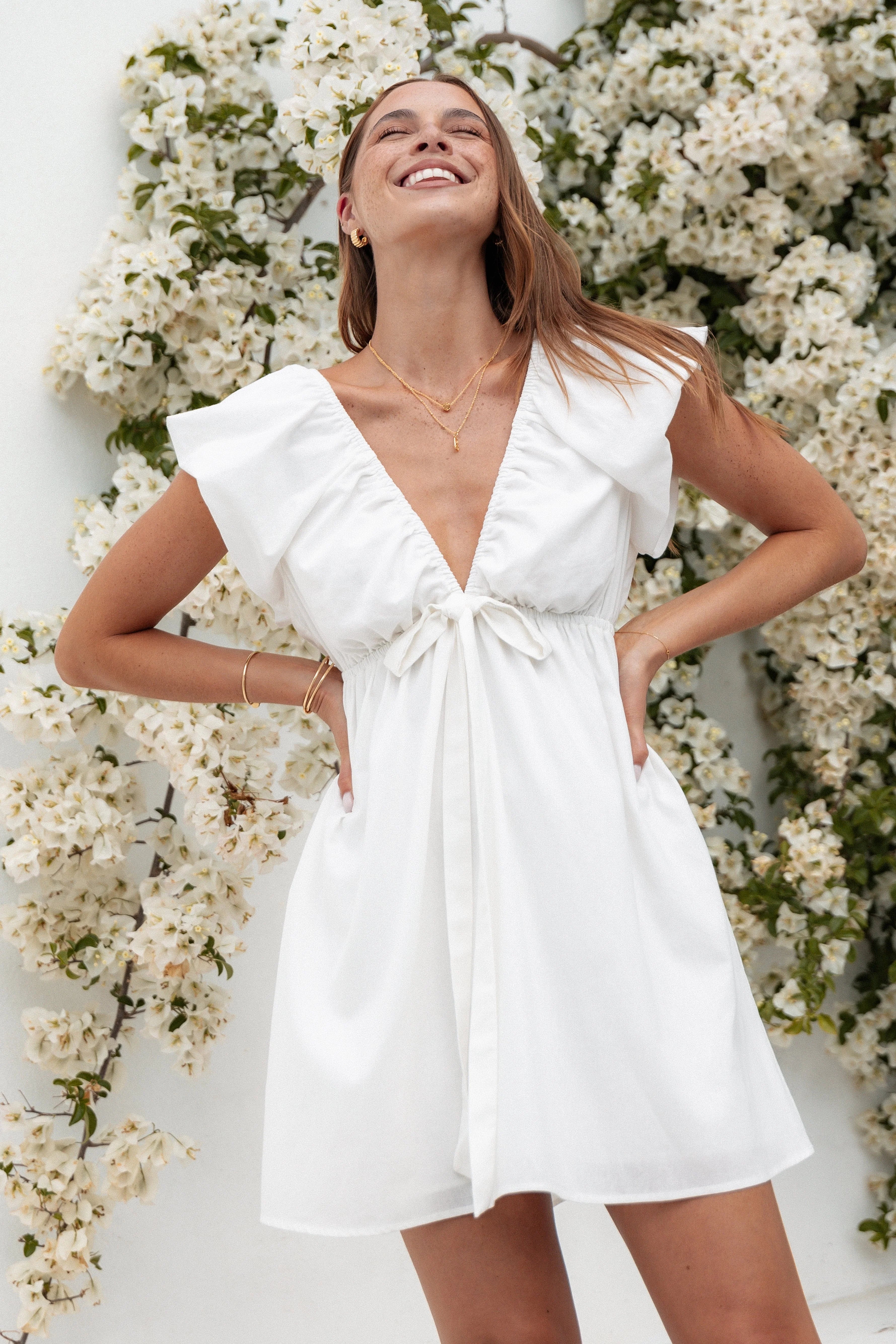 Kathy Mini Dress White