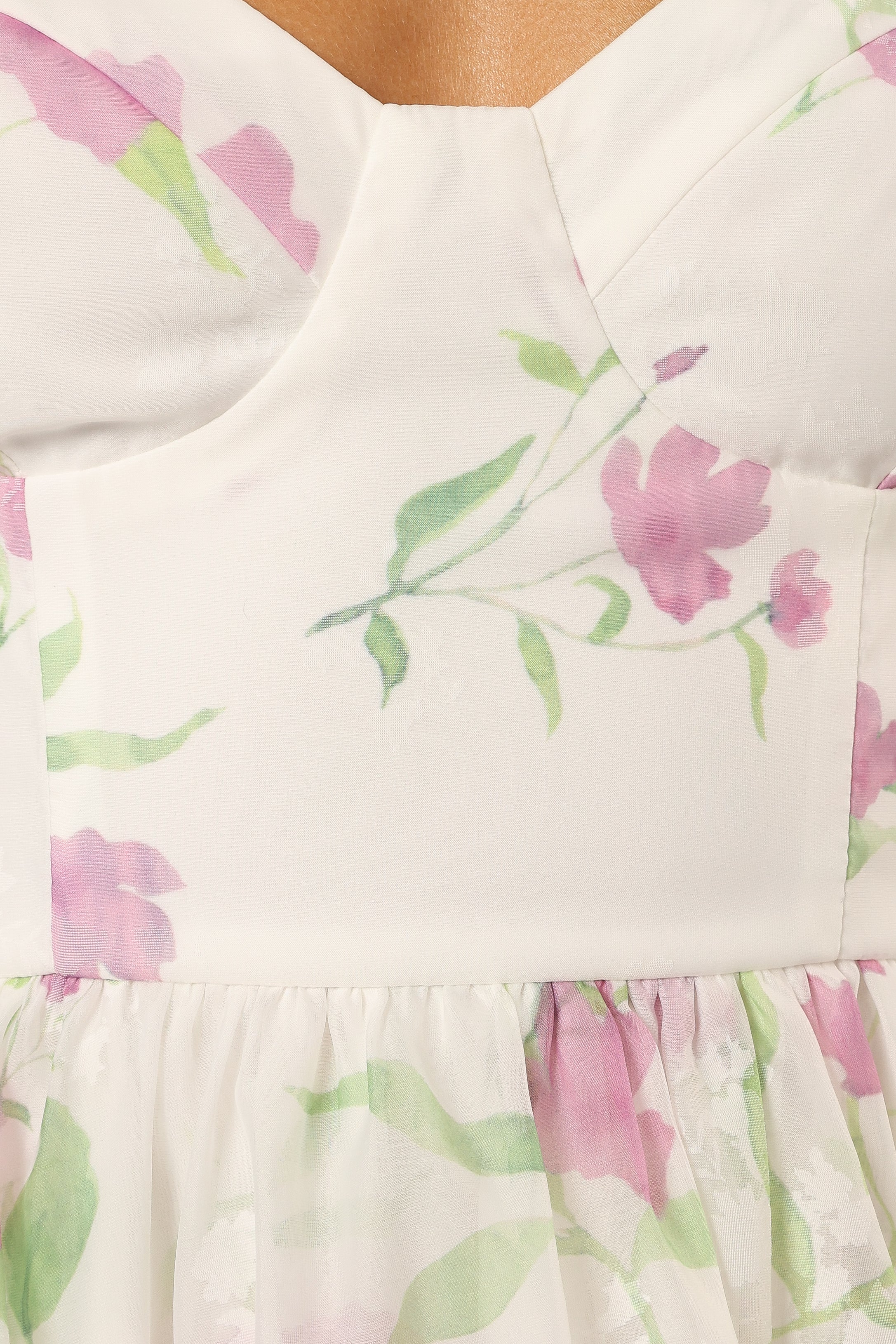 Armani Midi Dress White Floral