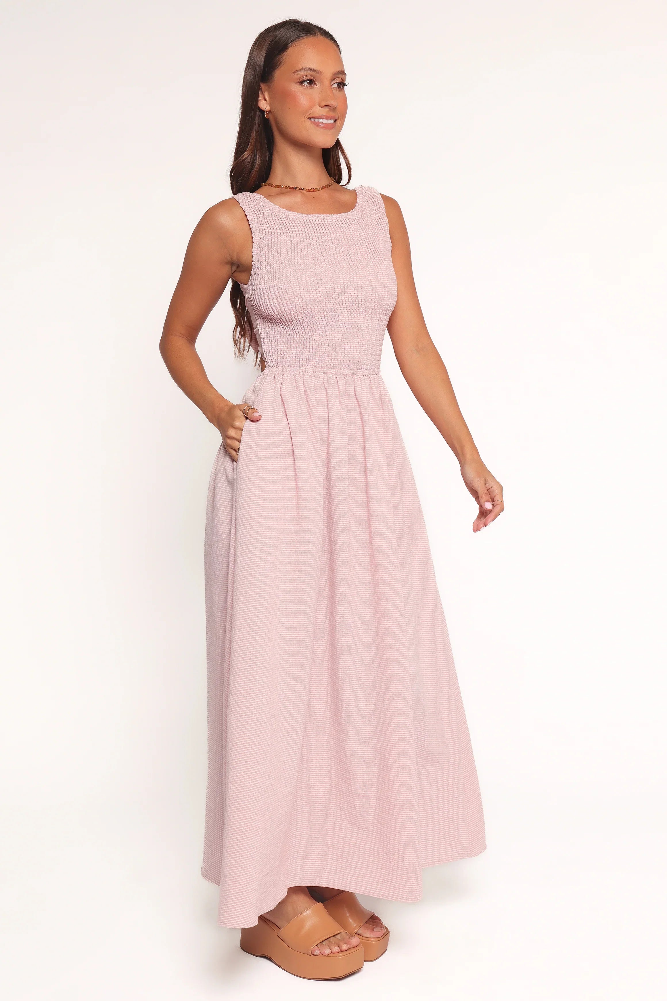 Lillie Maxi Dress Pale Pink