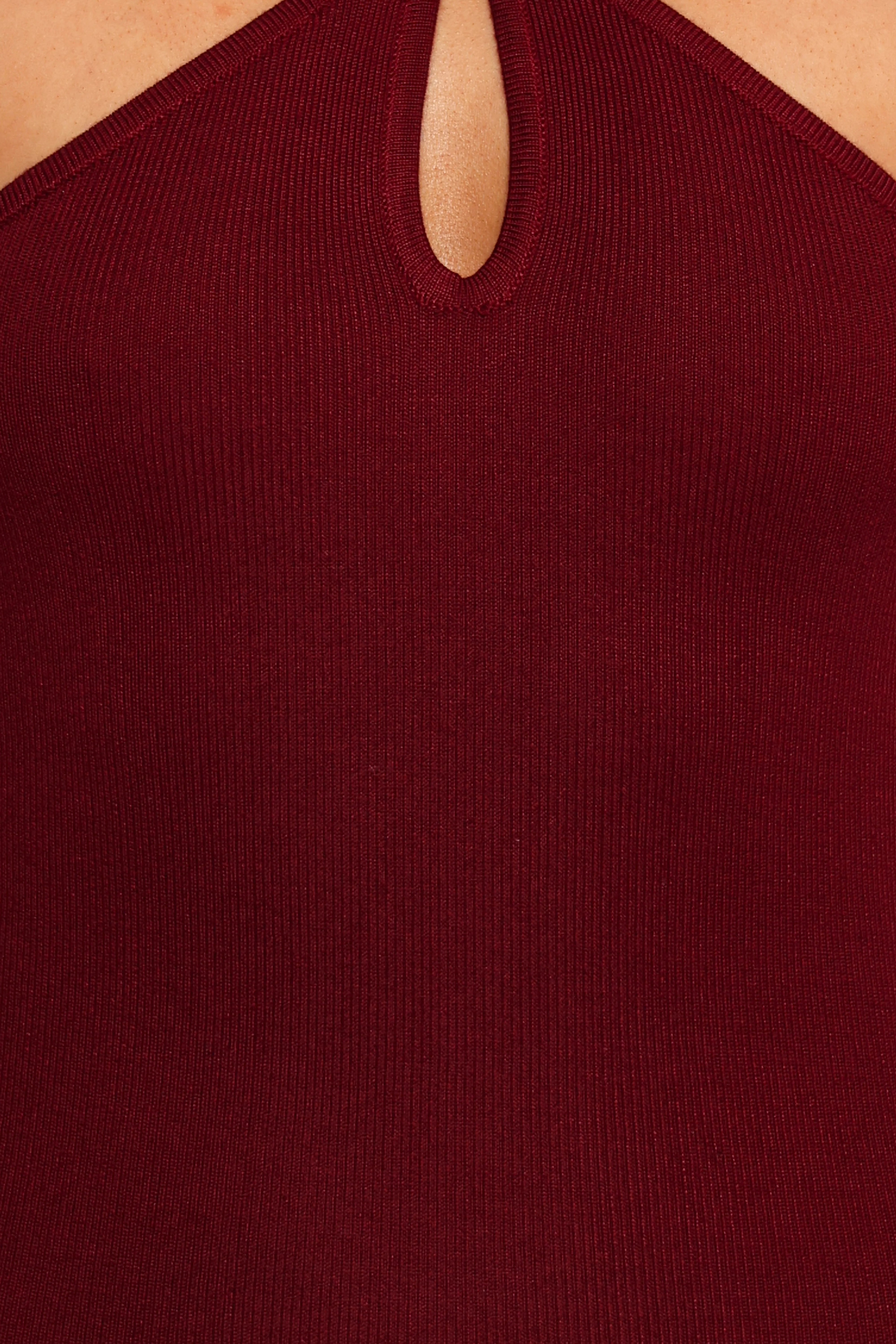 Nessa Midi Dress Dark Cherry