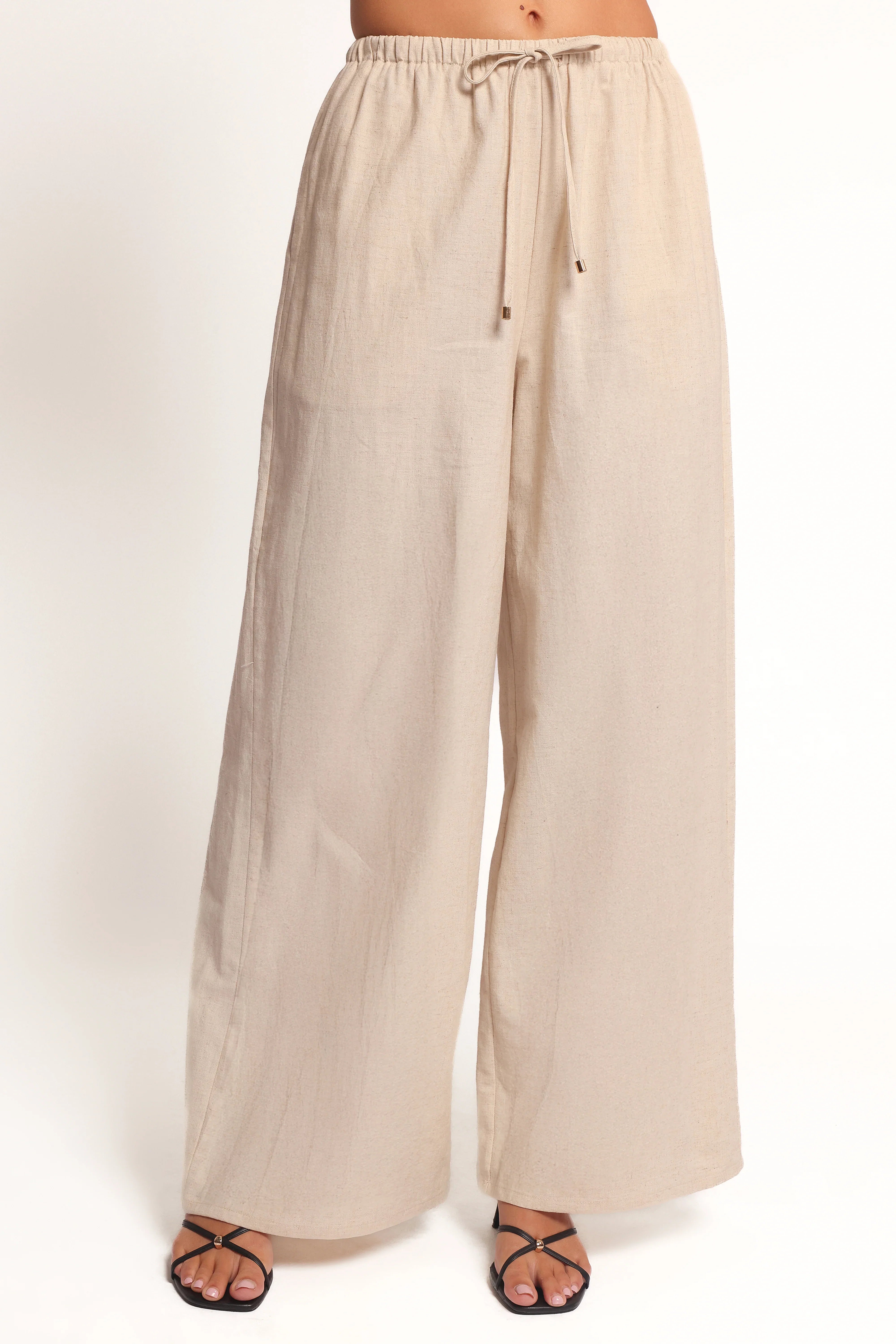 Trula Wide Leg Pant Oatmeal