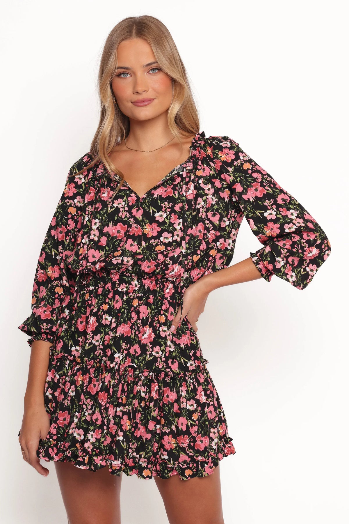 Kealan Dress Black Floral