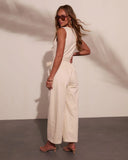 Desert Glowgirl Waist Tie Jumpsuit