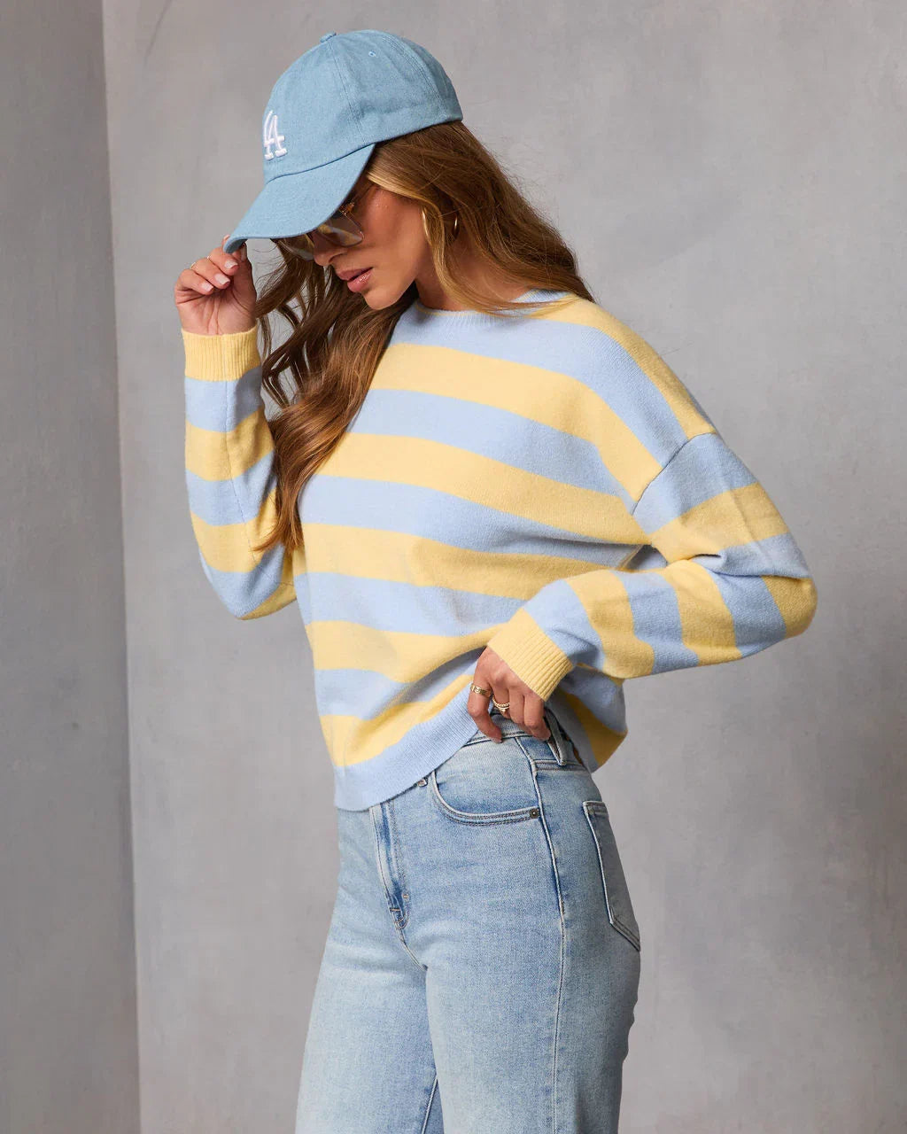 Modern Heir Striped Knit Sweater