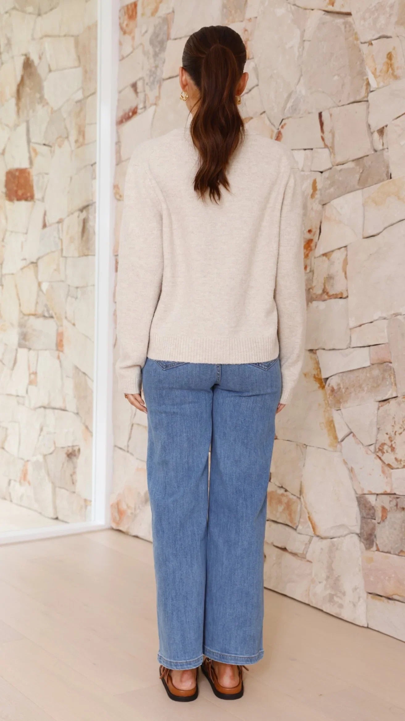 Carinna Knit Jumper Beige