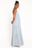 Eimear Halterneck Maxi Dress Blue
