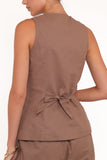 Caitlin Pant Set Brown
