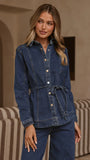Selene Denim Jacket Dark Denim