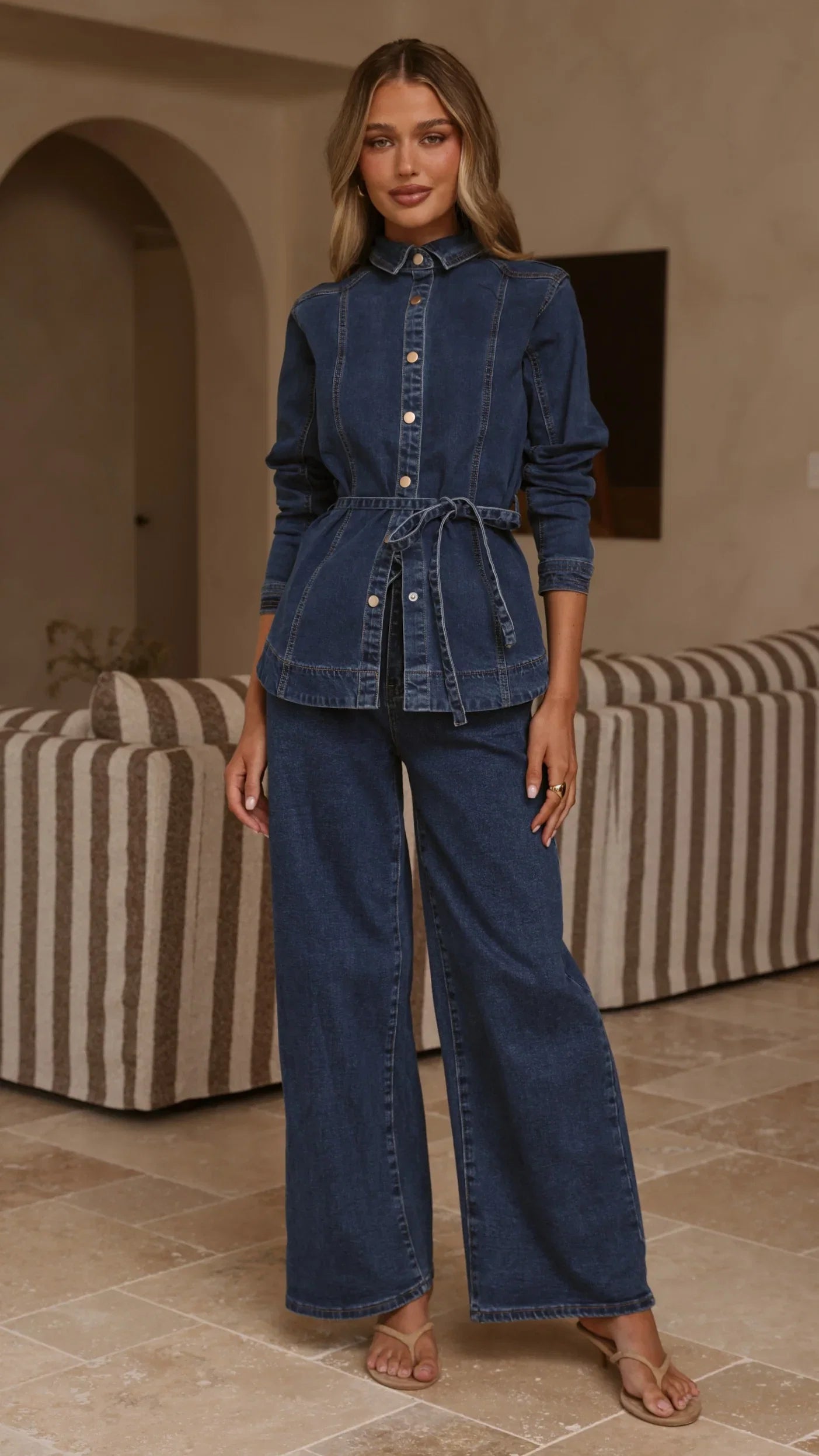 Selene Denim Jacket Dark Denim