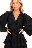 PIppa Long SLeeve Midi Dress Black