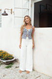 Danella Top Navy Gingham