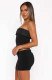 Im Lovesick Strapless Bustier Black