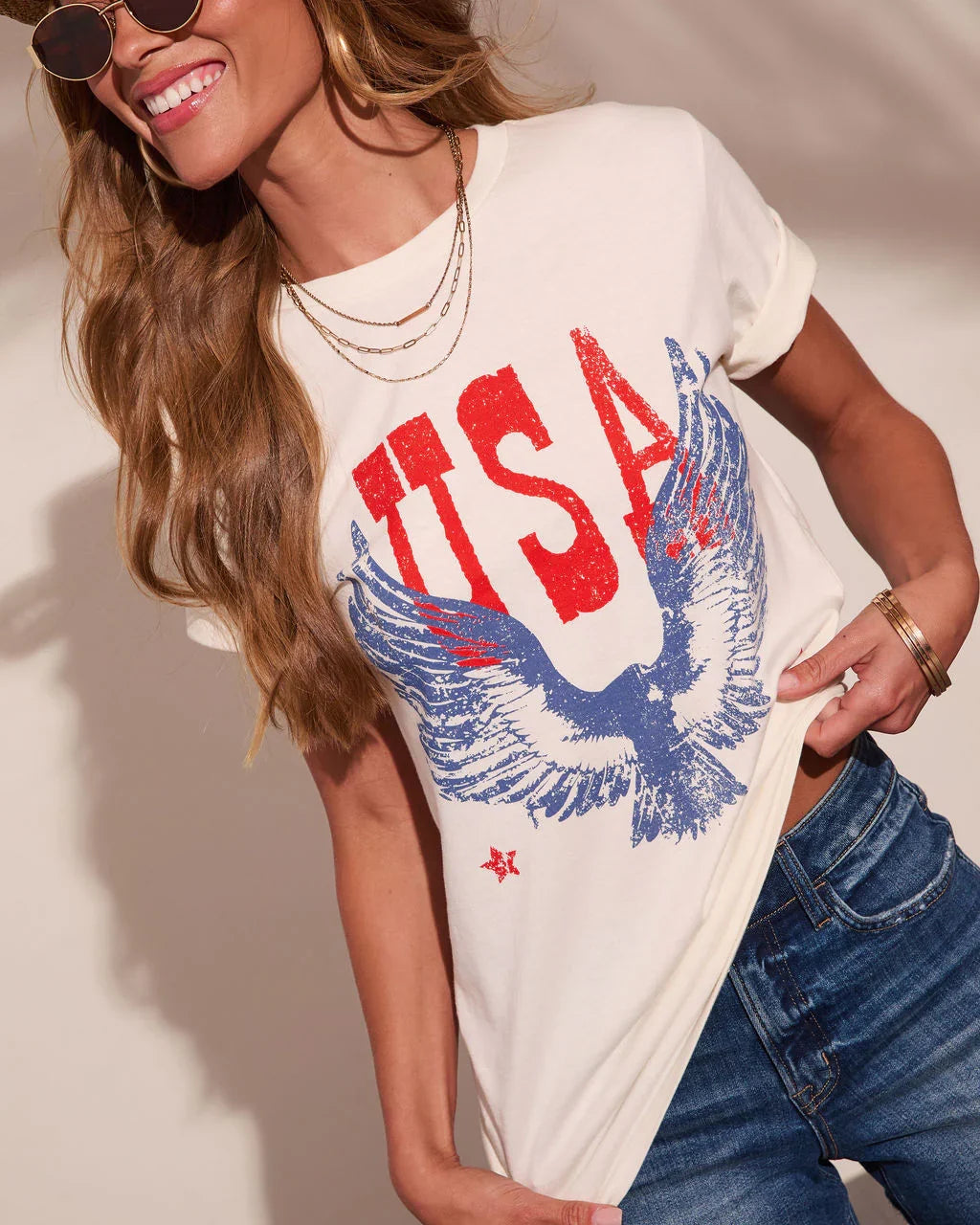 Freedom USA Graphic Cotton Short Sleeve Tee
