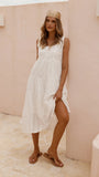 Liza Midi Dress White