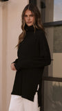 Ravio Oversized Rib Knit Black
